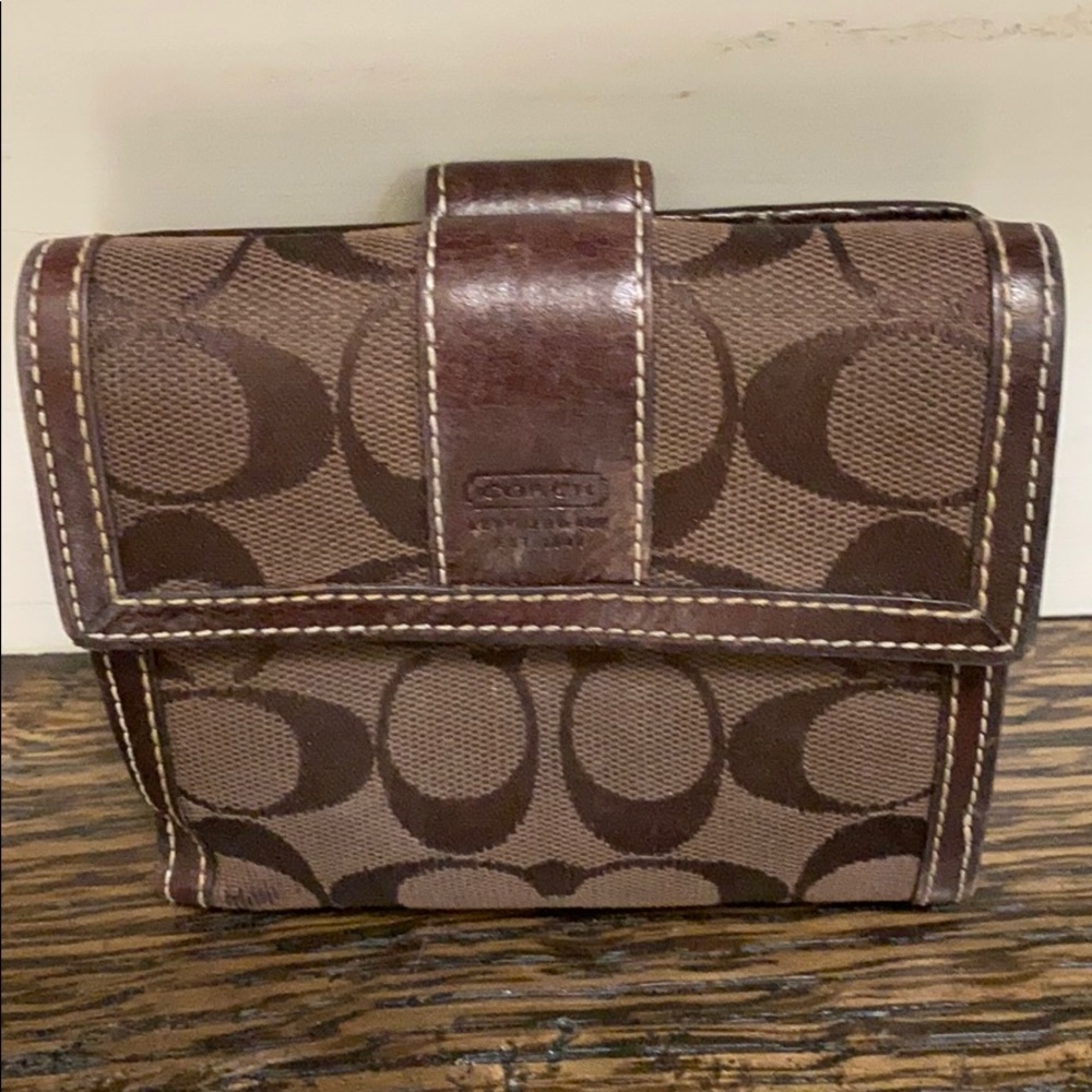 Coach wallet - leather and canvas